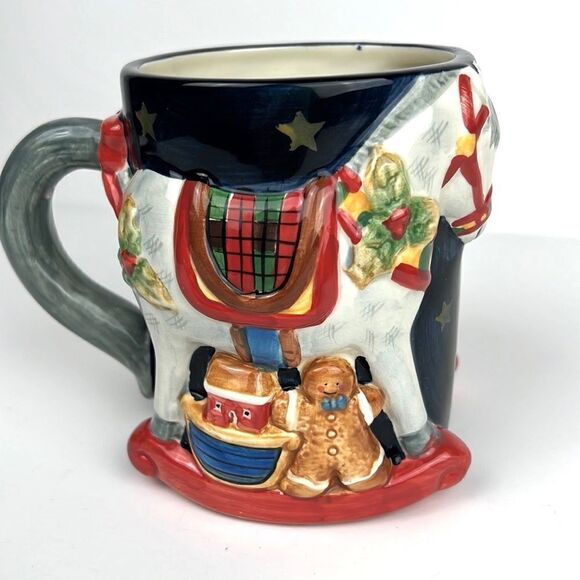 Certified International Susan Winget 3D Rocking Horse 20 oz Coffee Mug - Picture 4 of 8